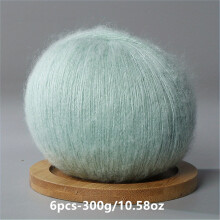 6pcs Mohair Yarn Crochet and Hand Knitted Knitting Crocheting DIY Wool Thread Spring and Summer Soft and skin friendly 50g/pc