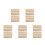 10Pièces Support Braille En Bois Multi, Outil Éducatif Pour Aveugles 8