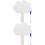 2Ensembles Accessoires Étudiants Paddles Blancs Réutilisables Bois 7