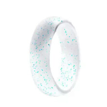 Unisex silicone ring antibacterial stainless steel size 62-9