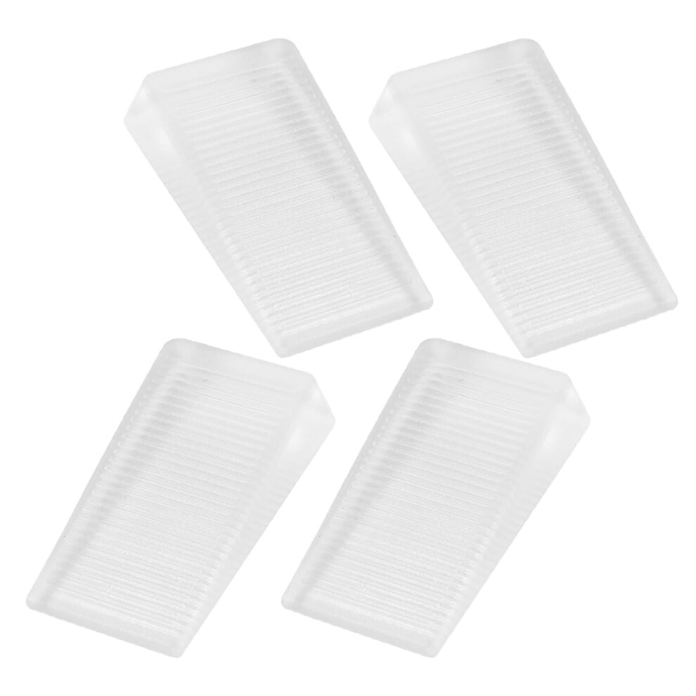 4Pcs Toilet Leveling Shims Non Slip Furniture Pads For Bathroom Toilets On Tile Floors Transparent Pvc 9340258167003