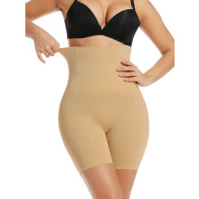 Pantaloncini modellanti da donna a vita alta, contenitivi per addome e cosce, snellenti.