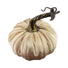 Künstliche Kürbisse aus Stoff in verschiedenen Größen – Herbstliche Ernte-, Halloween- und Festtagsdekoration, Tischdeko im Landhausstil für
