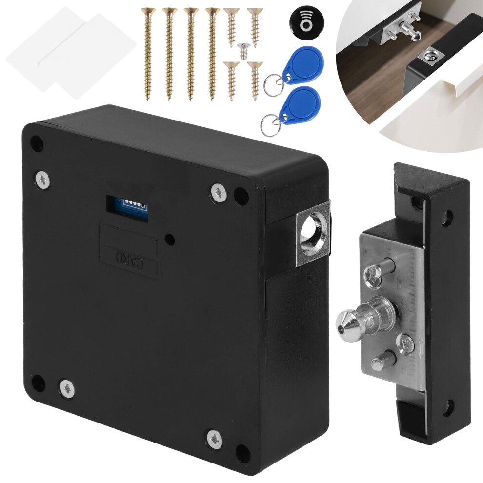 Invisible Rfid Cabinet Lock For Drawers & Cabinets Â Battery Operated, Compatible With Diy Furniture 9340258168307
