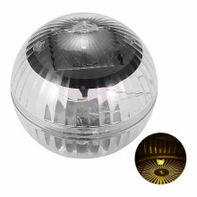 2025 Solar Floating Pool Lights, IP65 Waterproof RGB Ball Lamp for Pool, Tub, Garden, Party, Home Decor (Warm White/1PC)