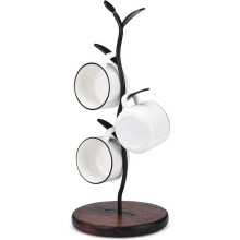 Soporte para tazas MEZOOM, soporte para tazas de café para mostrador, estante de almacenamiento para tazas de té, accesorios de decoración para