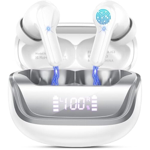 Wireless Earbuds Bluetooth 5.4 with Noise Cancellation