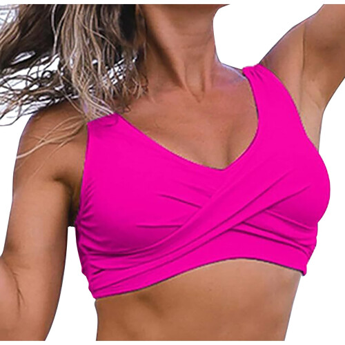 Γυναικείο Μπικίνι Τοπ με V-Neck και Βάση, Στενή Εφαρμογή, Μπικίνι, Σέρφινγκ,