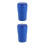 2Pièces Cendrier Auto Bleu Pbt ABS Grande Capacité Anti-Odeur 10