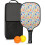 Σετ κουπιών Pickleball με κουπιά από fiberglass σε σχέδια λουλουδιών, 2 μπάλες και τσάντα – 1