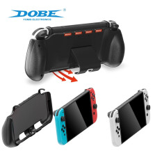 All-in-One Schutzhülle mit Ständer und Aufbewahrungsmöglichkeit für Spielkarten – Stoßfest, kompatibel mit Nintendo Switch OLED
