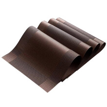 YOSADIER 4-pack bruine anti-beker placemats voor tafeldecoratie en