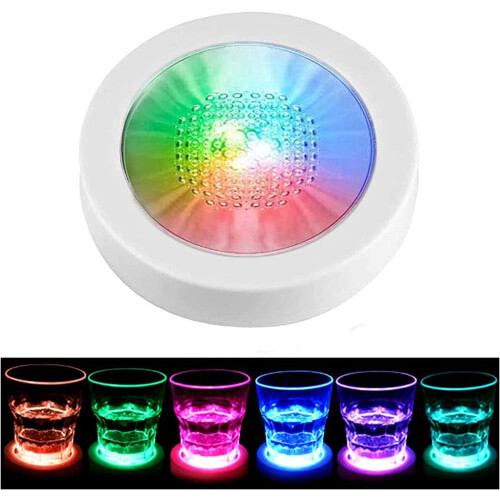 4-Pack LED Drink Coasters with Gravity Sensor