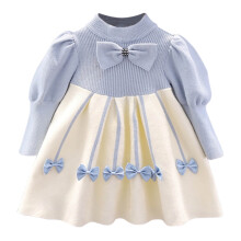 Conjunto de roupa para bebê menina: vestido de manga comprida com babados, saia com suspensórios e estampa floral, macacão infantil.