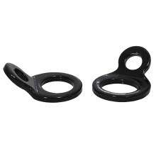 2 Stück Anhängerkupplungskettenhaken aus Aluminiumlegierung, Motorrad-Rennkupplungshaken, LKW-Schäkelringe (Schwarz)