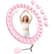 Cinta modeladora de cintura ajustável com peso, 65 polegadas – 32 elos