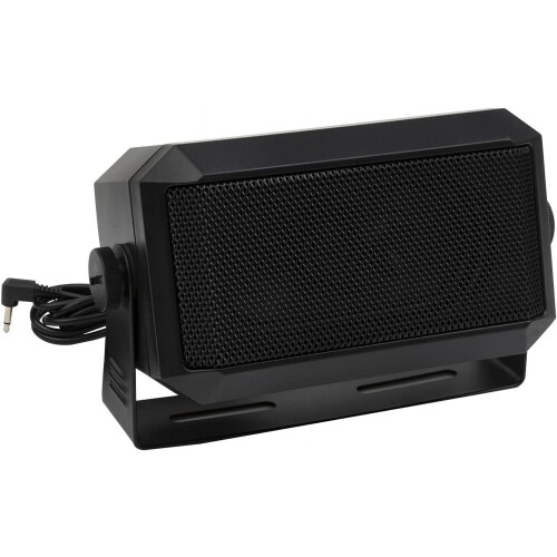 Rectangular External Communications Speaker for Ham Radio or CB & Scanners, 5 Watt, Black Colour