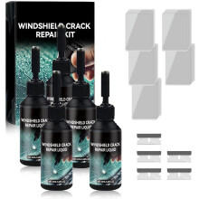 Nieuwe reparatieset voor voorruiten (5 sets), universele glasreparatievloeistof en gereedschap, geschikt voor de meeste auto's (2026).