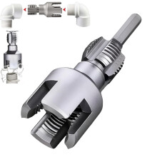 Pipe Tapping & Threading Tool, 1/2" & 3/4", Internal/External, Bolt Repair, Compatible with Electric Drill