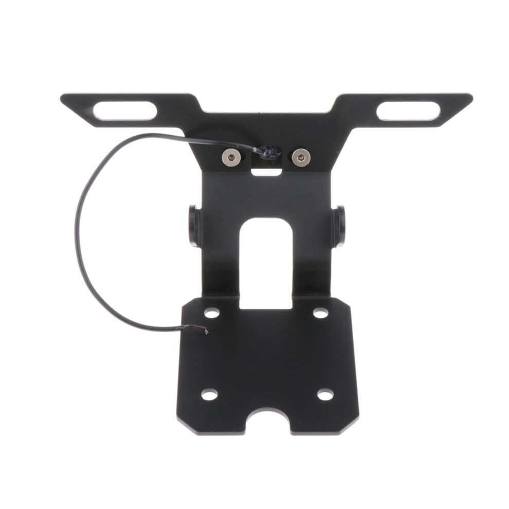 Universal Motorcycle Rear License Plate Mount / Holder / Bracket With Light 9175034706431