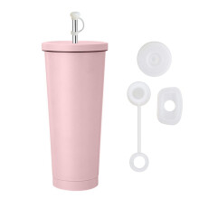 Set dop anti-scurgere pentru pahare – Kit de 3 piese pentru pahare de 30 oz și 40 oz versiunea 1.0 | Capac cu pai, dop anti-scurgere, dop