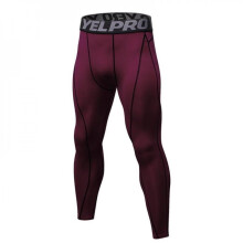 Pantaloni a compressione da uomo, leggings atletici, strato base, collant sportivi asciutti, leggings