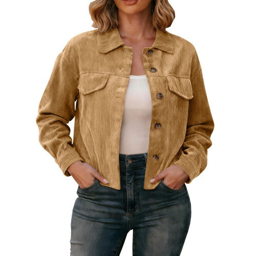 Γυναικείο casual bomber μπουφάν Kukoosong, ελαφρύ κοντό παλτό παντελονιών, μοντέρνο