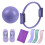 Conjunto de anéis de Pilates Yocbz de 15 polegadas com bolas e faixas de resistência. 1
