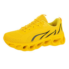Women's orthopedic sneakers slip-on wide fit yellow size 7