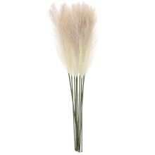 Steli floreali artificiali di tifa, 10 pezzi, 19,7 x 1,6 pollici