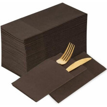 Disposable Coffee Cloth-Like Paper Napkins, 100-Pack, 16.5"x16.5", Folded Luncheon Napkins for Weddings, Parties, Kitchen & Bathroom – Compatible