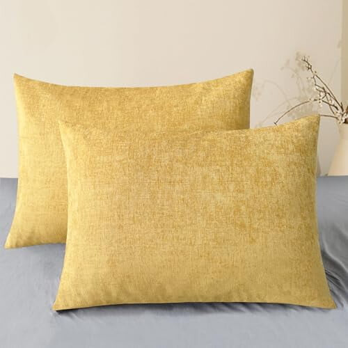 Housses de coussin décoratives en chenille 51 x 66 cm (lot de 2)