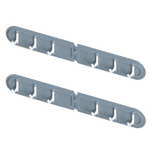 Lot de 2 crochets d'angle pliables pour suspendre des chapeaux à une porte arrière ou un meuble de rangement.