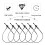 5000Pièces Fixations Étiquettes Boucle Noire Plastique 5