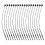 5000Pièces Fixations Étiquettes Boucle Noire Plastique 7