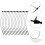 5000Pièces Fixations Étiquettes Boucle Noire Plastique 9