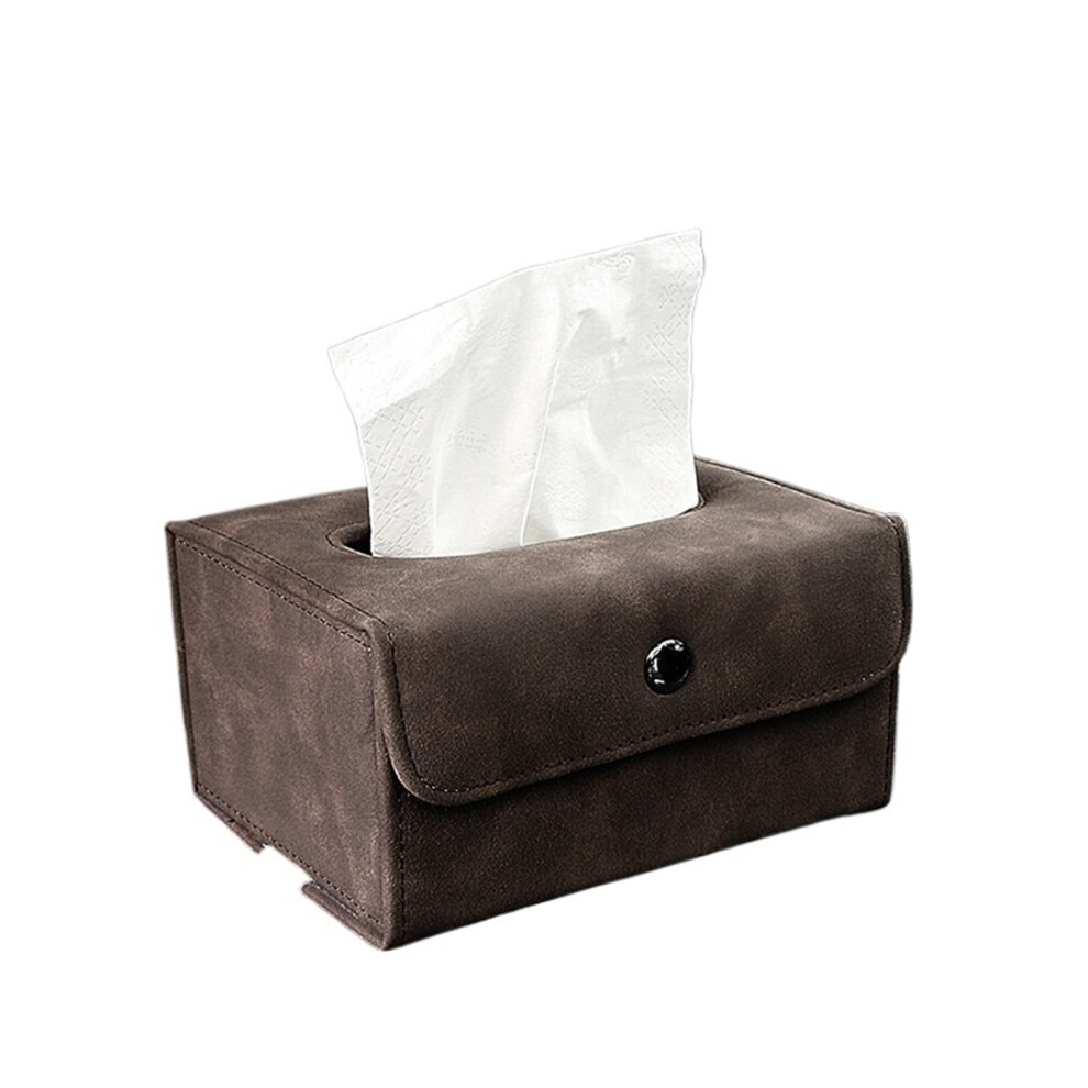 Car Tissue Box Premium Suede Sun Visor Napkin Holder For Car Wipes Case For Car Backseat Car Tissue Box For Car Truck/Suv 9448196256879