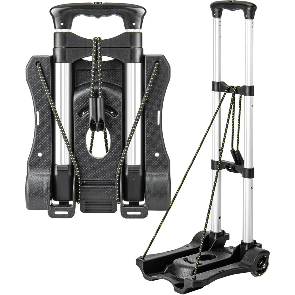 Small Folding Hand Truck Dolly With 2 Wheels, Lightweight Aluminum Luggage Cart Â Compatible With Airport & Moving Use 9773935311299