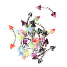 Bulk 20 Curved Barbell Eyebrow Rings Bar 16g Jewelry