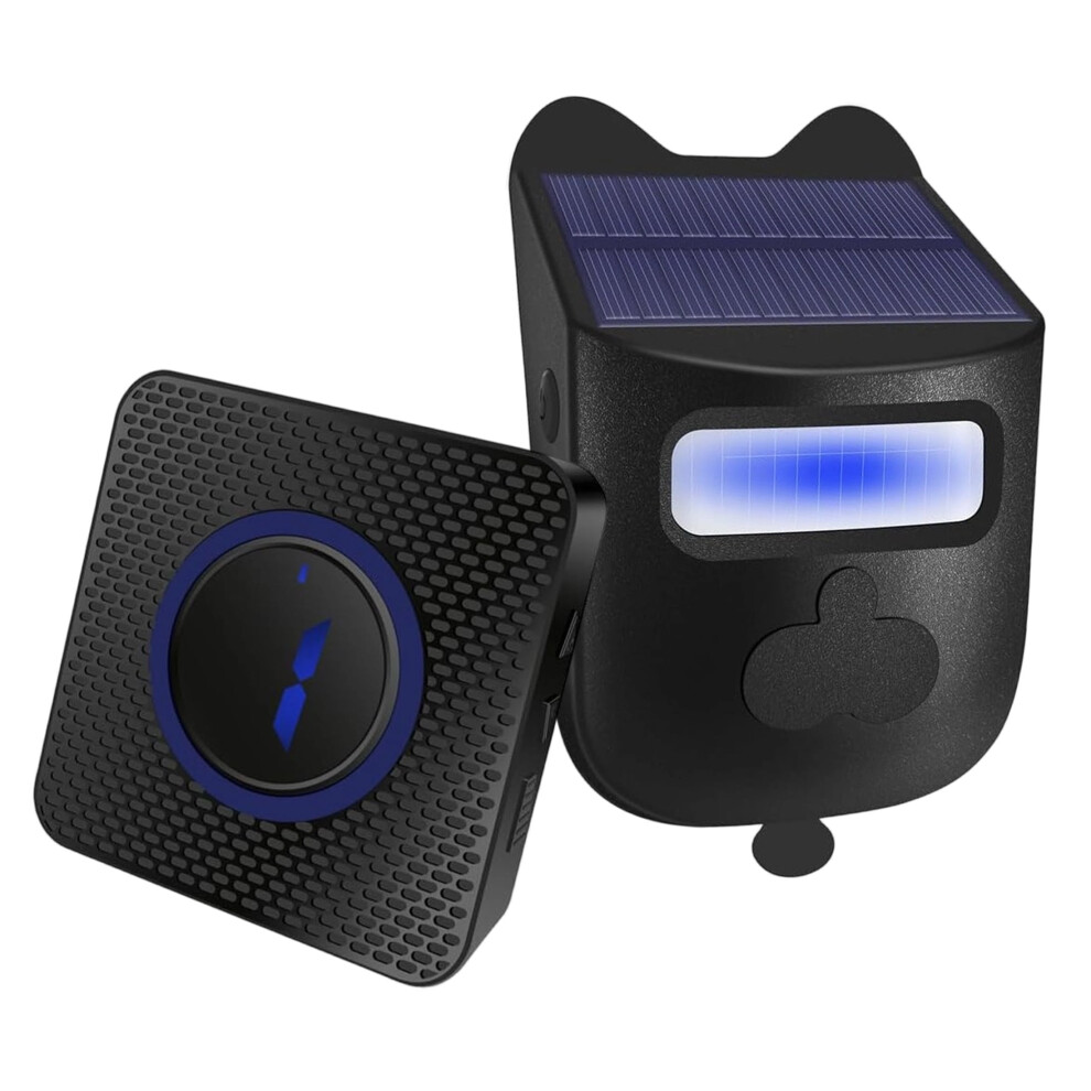 Solar Driveway Alarm, 984Ft Range, Waterproof Motion Detector, Home Alarm System (1 Receiver + 1 Sensor) 9482726762669