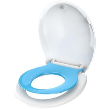 2-in-1 Toddler Toilet Seat, 16.5", Removable Baby Seat, Soft-Close & Easy-Clean, PP Safe, Blue