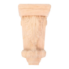 OUNONA Shelf Bracket for Vintage Wall Wood Roman Column Corbels Beige 1Pack 4.3*2.4*1.6in
