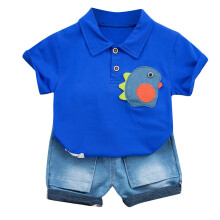 Baby Gutteklær Babyantrekk Skjorter Sett Småbarn Barn Gutt2025Casual Dinosaur Print Kortermede Shorts Sett