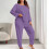 Kvinder Plus Size Pyjamas Sæt Langærmet Nattøj 1