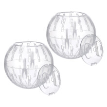 2Pcs Small Transparent Hamster Balls for Pet Exercise Promoting Healthy Activity