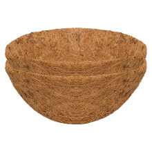 Artikelen voor thuis: Hangmand van kokosvezel, plantenbakinzetstukken, vervangende voering voor bloempot, 2 stuks, 30 cm