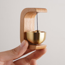 Carillon magnétique en bois, sonnette décorative en forme de C pour porte de commerçant, réfrigérateur, jardin, restaurant, cadeau de pendaison