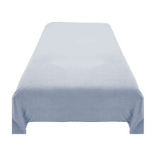 Polyester flanellen lakens, warme, zachte flanellen bedlakens, ademend geborsteld flanellen beddengoed, hemelsblauw (160 x 230 cm)