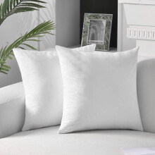 Lot de 2 housses de coussin carrées en velours doux, style moderne, pour canapé, voiture, bureau ou salon, 40 x 40 cm.