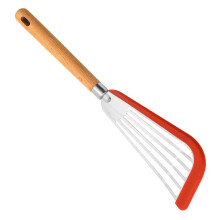 Spatula Éisc le haghaidh Earraí Cócaireachta Neamhghreamaitheacha - Spatula Uibhe Sliotáilte - Spatula Leathan Tanaí le Lann Níolóin Eorpach